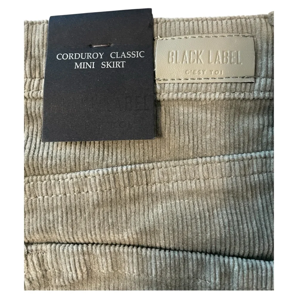 Black Label Corduroy Classic Mini Skirt C’est Toi - Picture 3 of 4